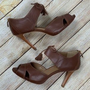 Talbots Peep Toe Bow Heels